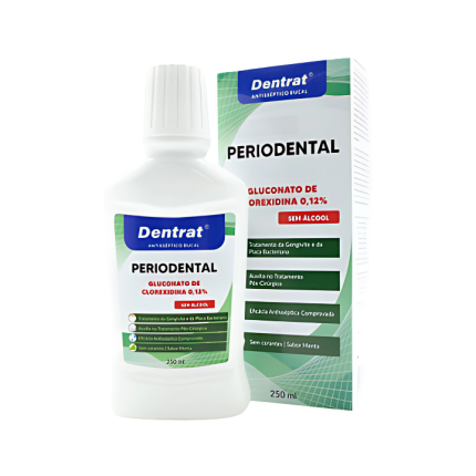 Antisséptico Bucal Periodental zero álcool 250ml